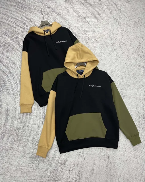 Hochwertige Ralph Lauren Sweatshirts Braun Fleece Logo Style