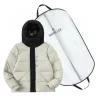 Luxus Moncler Jacken Schwarz Nylon Logo Style