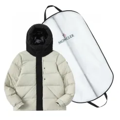 Luxus Moncler Jacken Schwarz Nylon Logo Style