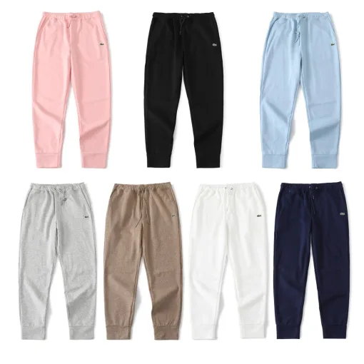 Premium Lacoste Freizeithose Logo Luxus