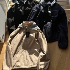 Hochwertige Ralph Lauren Jacke aus schwarzer Baumwolle im Vintage-Stil