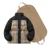 Premium Burberry Daunenjacke Weiß Plaid Kollektion