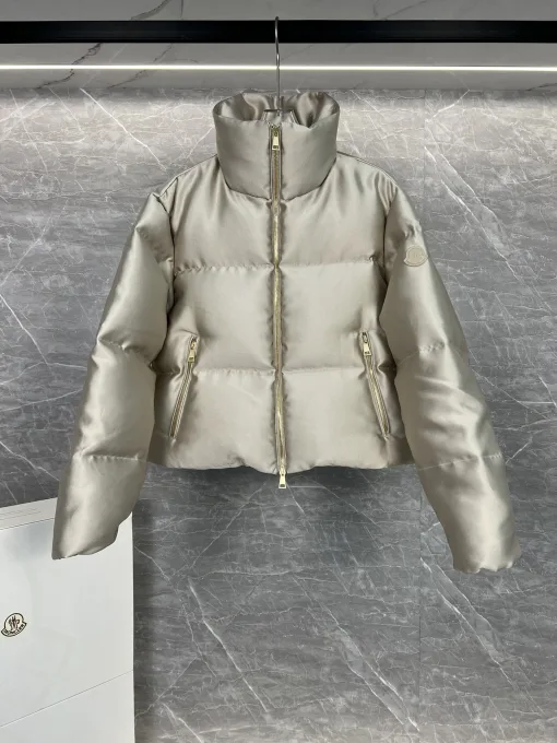 Luxus Moncler Mäntel Satin Sportlicher Stil