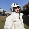 Premium The North Face Daunenjacken Weiß Bestickt Luxus