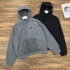 Luxuriöse Nike Sweatshirts aus schwarzer Fleece-Patchwork-Kollektion