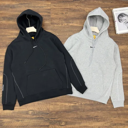 Luxus Nike Sweatshirts Weißes Fleece Casual Kollektion