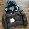 Meistverkaufte Moncler Daunenjacken Braun Nylon Logo Style