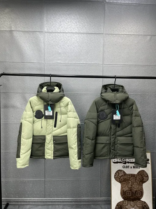 Premium Qualität Moncler Jacken Grün Nylon Luxus