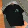 Luxus Louis Vuitton Kurzarm Baumwolle Logo Luxus