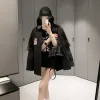 Hochwertiges Loewe Shirt Schwarz Strass Style