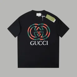 Bestseller Gucci Kurzarm Rot Baumwolle Klassischer Stil