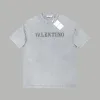 Premium Valentino Kurzarm Schwarz Baumwolle Strass Stil