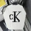 Bestseller Calvin Klein Pullover Schwarzer Strick Logo Style