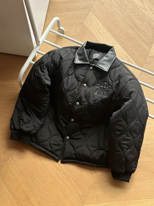 Luxus-Jacken aus Lederkaro von Chrome Hearts