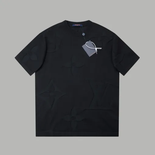 Luxus Louis Vuitton Kurzarm Strick Jacquard Luxus