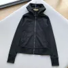 Luxus-Jacken von Lululemon, schwarzes Fleece, atmungsaktiv, luxuriös