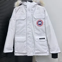 Luxus Canada Goose Mäntel Schwarz Polyester Klassischer Luxus