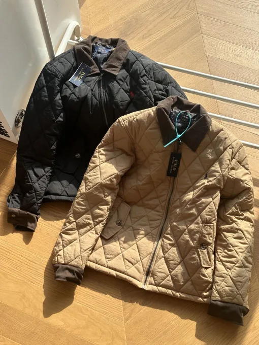 Hochwertige Ralph Lauren Jacken Schwarz Retro Kollektion