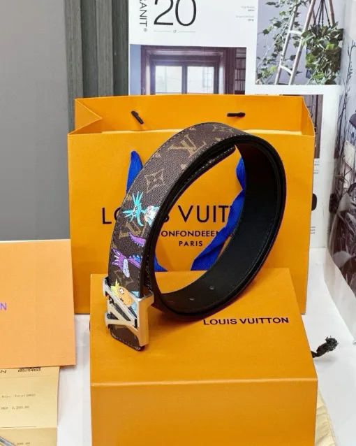 Bestseller Louis Vuitton Gürtel Silber Monogramm Kollektion