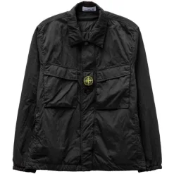 Premium Stone Island Langarmshirt Sky Nylon Solid Kollektion