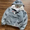 Premium Qualität Supreme Jacken Blue Denim Solid Luxury