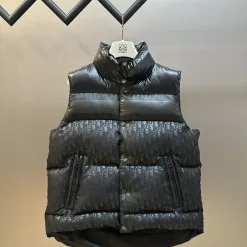 Hochwertige Dior Weste im schwarzen Monogramm-Stil