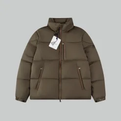 Hochwertige Moncler Jacken Weiß Leder Atmungsaktiv Stil