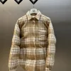 Bestseller Miu Miu Mantel Weiß Baumwolle Plaid Style