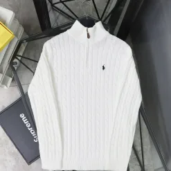 Hochwertige Ralph Lauren Jacken Weiß Baumwolle Klassischer Stil