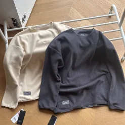 Premium Qualität Oakley Sweatshirts Grau Fleece Stickerei Luxus