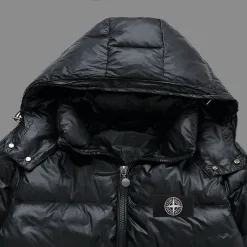 Bestseller Stone Island Daunenjacke Weiß Nylon Atmungsaktiv Luxus