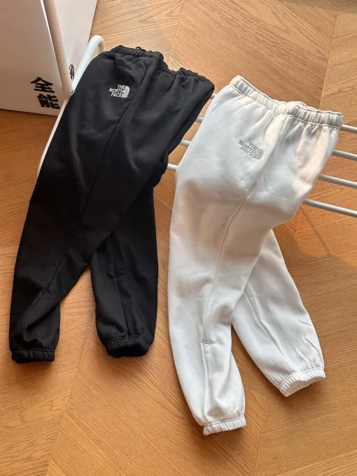 Premium The North Face Jogginghose Schwarz Baumwolle Bestickt Luxus
