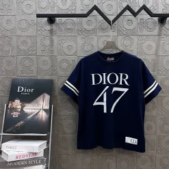 Bestseller Dior Kurzarm Baumwolle Klassisch Luxus