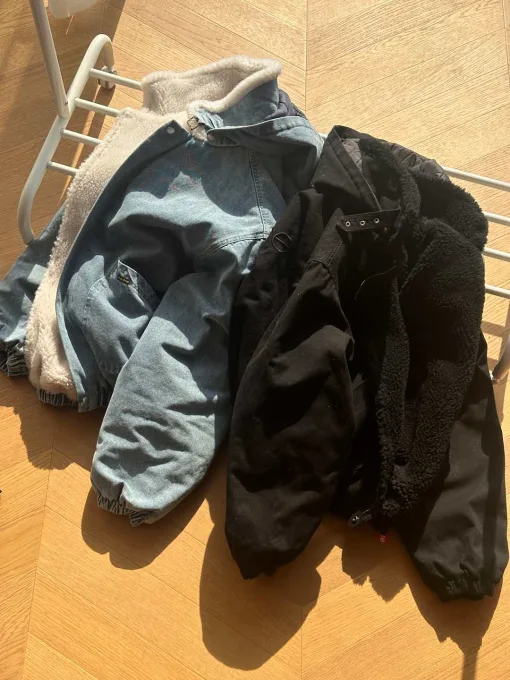 Premium Supreme Mäntel Black Denim Washed Luxury