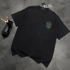 Premium Qualität Chrome Hearts Kurzarm Schwarz Baumwolle Gradient Kollektion