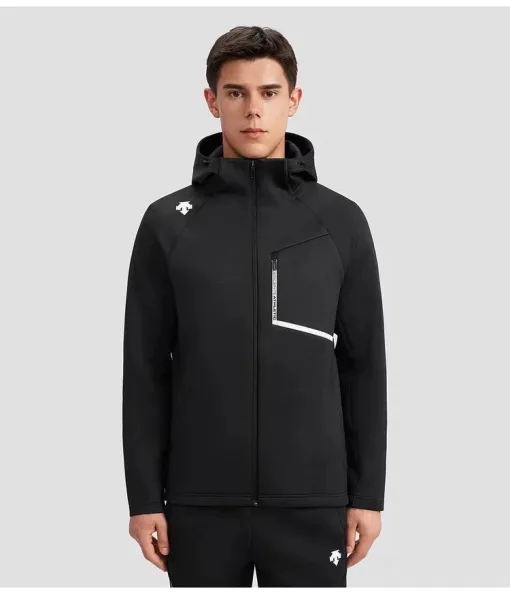 Bestseller Descente Jacke Schwarz Polyester Klassischer Stil