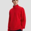 Premium Qualität Descente Sweatshirts Rot Strick Luxus