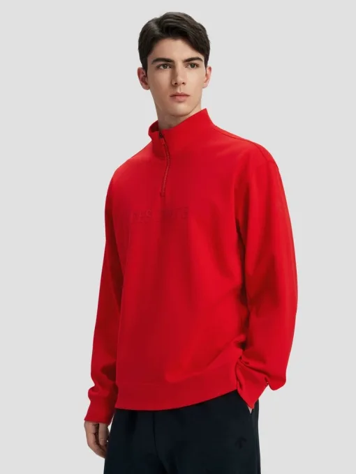 Premium Qualität Descente Sweatshirts Rot Strick Luxus
