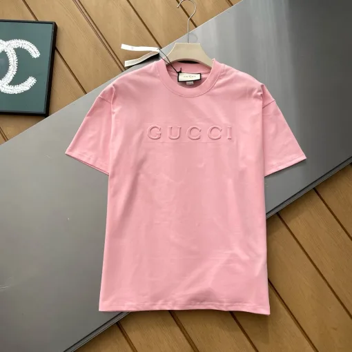 Hochwertige Gucci Kurzarm-Kollektion aus roter Baumwolle
