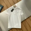 Luxus Fendi Kurzarm Schwarz Baumwolle Stickerei Stil