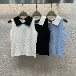 Bestseller Louis Vuitton Weste Weißer Strick-Jacquard-Stil