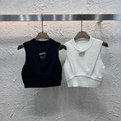 Hochwertige Gucci Weste im schwarzen Strickstil
