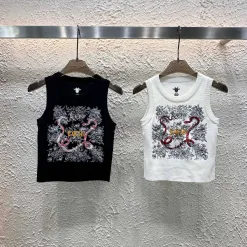 Premium Dior Weste Schwarz Strick Logo Kollektion