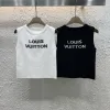 Hochwertige Louis Vuitton Weste im weißen Jacquard-Strickstil