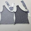 Luxuriöse Dior Weste in Grau mit Monogramm-Strickmuster