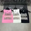Hochwertige Dior Weste im rosa Strick-Stickerei-Stil