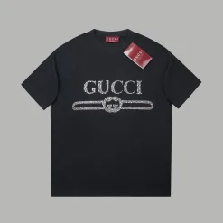 Bestseller Gucci Kurzarm Baumwolle Logo Luxus