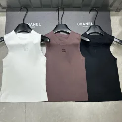 Bestseller Miu Miu Weste Weißer Strick Bestickter Stil