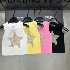 Premium Dior Weste Weißer Strick Bestickter Luxus