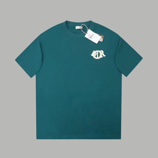Hochwertige Dior Kurzarm-Logo-Kollektion aus weißer Baumwolle